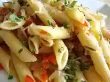 Receta Penne rigate con setas y parmesano reggiano