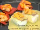 Receta Bacalao al pil pil con pimientos del piquillo y gambas