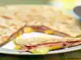 Receta Quesadilla de jamón york y queso