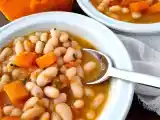Receta Judías blancas con calabaza