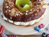 Receta Roscón de reyes relleno chantilly para navidad