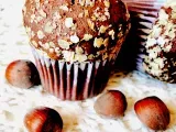 Receta Muffins de cacao, avena y avellanas