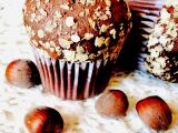 Receta Muffins de cacao, avena y avellanas