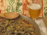 Receta Paella de alcachofas