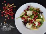 Receta Ensalada con queso de cabra y frambuesas