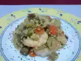 Receta Cuscus de verduras y langostinos