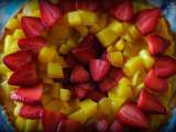 Receta Tartaleta de mango y fresas