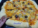 Receta Pizza hot dog american