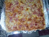 Receta Pizza bacon y salami