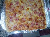 Receta Pizza bacon y salami