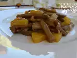 Receta Secreto ibérico con piña