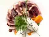 Receta Tataki de atún con salsa teriyaki de orejones