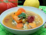 Receta Sopa de garbanzos con calabaza y acelgas