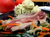 Receta Chuletas de cerdo en papillote con verduras