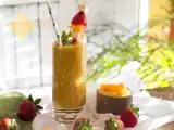 Receta Smoothie de mango y fresas