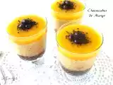 Receta Cheesecakes de mango y coco sin horno