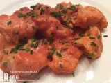 Receta Pechuga de pollo con salsa de tomate y nata express