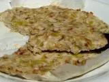 Receta Tortilla de puerro, quinoa y leche de avellana (sin lácteos, sin gluten)