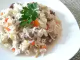 Receta Arroz con verduras y carne vacuna