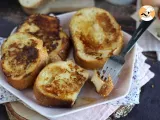 Receta Torrijas francesas, pan perdido con baguette