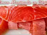 Receta Salmon marinado en cítricos