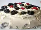 Receta Pavlova de frutos rojos