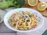 Receta One pot pasta, tagliatelles de salmón y brócoli