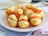 Receta Choux con salmón y queso