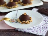 Receta Semi esferas de chocolate sabor ferrero rocher