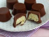 Receta Bombones de chocolate con leche sabor kinder