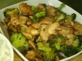 Receta Salteado de pollo con brócoli, receta china