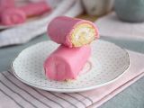 Receta Pantera rosa caseras, mini brazos de gitano de fresa