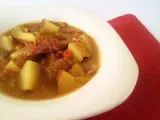 Receta Sopa de codillo de cerdo ahumado y guisantes secos