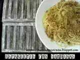 Receta Espaguetis con sardinas y migas de pan