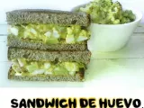 Receta Sandwich de aguacate, huevo y lacón