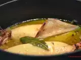 Receta Calamar encebollado