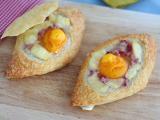 Receta Egg boat de bacon y queso munster