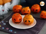 Receta Mandarinas de halloween con mousse de chocolate