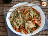 Receta Noodles con pollo y salsa de soja expres