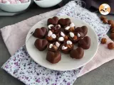 Receta Bombones de chocolate con esponjitas y avellanas