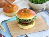 Receta Hamburguesa italiana con pesto, tomates secos y mozzarella