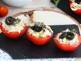 Receta Tomates rellenos de atún, queso crema y aceitunas