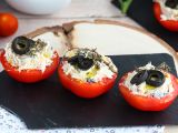 Receta Tomates rellenos de atún, queso crema y aceitunas