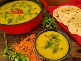Receta Masoor dal - receta india de lentejas naranjas