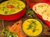 Receta Masoor dal - receta india de lentejas naranjas
