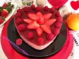 Receta Tarta san valentín de fresas y yogur