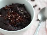 Receta Mug cake chocolate y mantequilla de cacahuete al microondas en 1 min