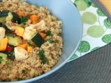 Receta Quinoa con verduras y pollo