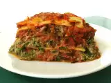 Receta Lasaña de espinacas, con un potente sabor a espinaca