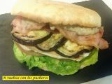 Receta Bocadillo gourmet de pollo y salsa de setas